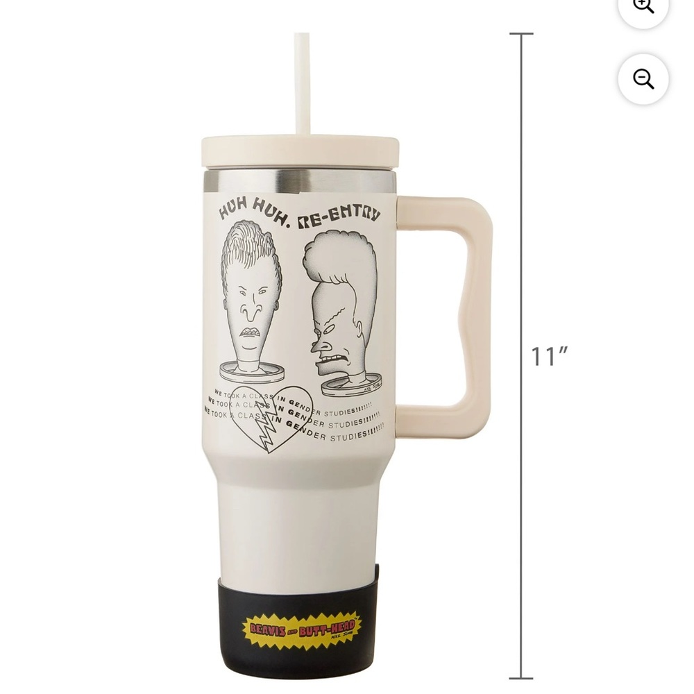 Beavis & Butthead 40 oz Tumbler, Includes Boot and Pouch